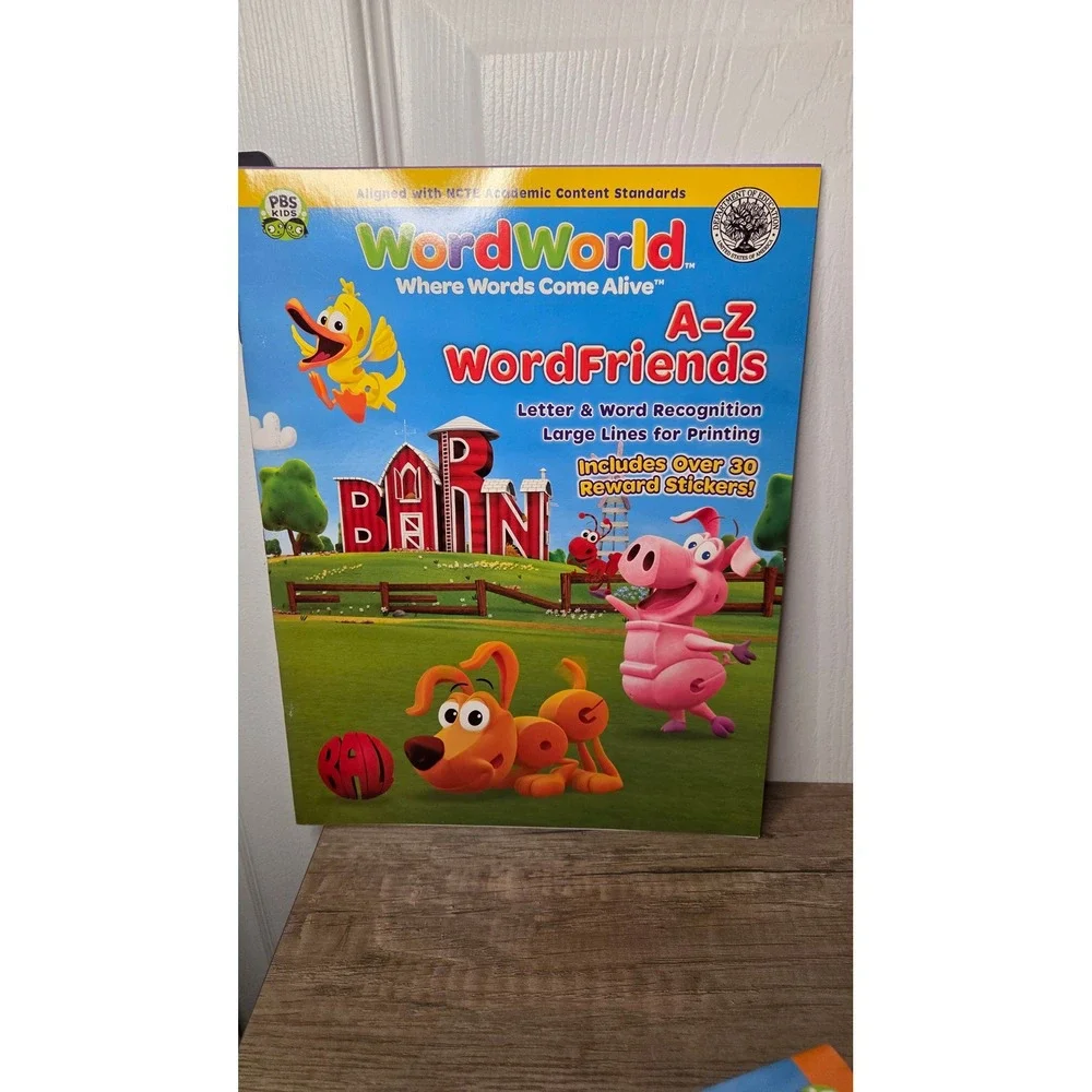 PBS Kids WordWorld Activity Books & Zula Patrol Explore Weather DVD Bundle New